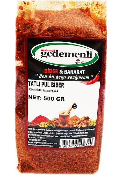 Mahmut Gedemenli Tatlı Pul Biber 500 G