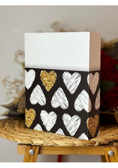 Lexroo Rabsev Fotoğraf Albümü 10x15cm 200 Lük Renkli Valentine's Desenli Anı Albümü
