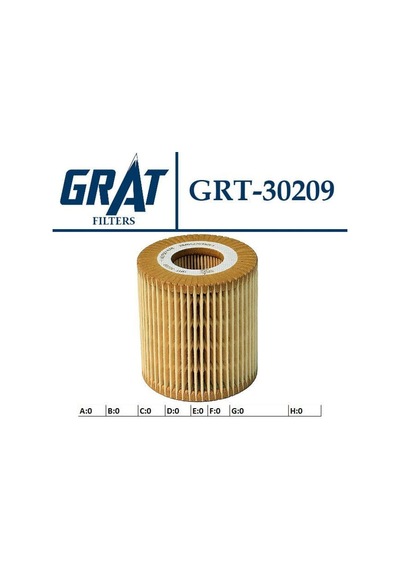 GRAT 30209 Yağ Filtresi Bmw 1 Bmw 3 Bmw 5 Bmw X1 Bmw X3 116I 118I 120I 316I 318I 318Cı 320I 520I