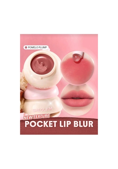 Sheglam Bounce Putty Pocket Lip Pot Ruj Pomelo Plump Pembe