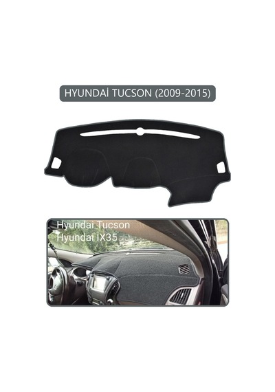 Hyundai Tucson 2009-2015torpido Koruma Halısı Gri Kenar