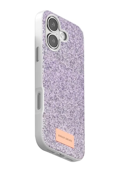 Onegif Apple iPhone Uyumlu  17 Uyumlu Bright Simli Kapak - Lila
