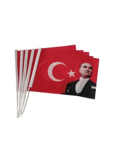 Sopalı Atalı Bayrak 30x45 Kumaş - 1 Adet 30 X 45 Cm