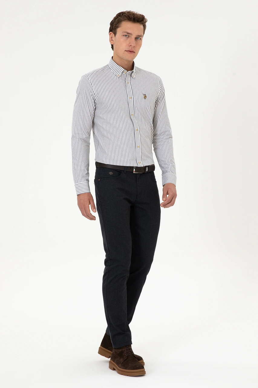 U.S. Polo Assn. Erkek Lacivert Slim Fit Kanvas / Chino Pantolon 50311608-VR033 U.S. Polo Assn. Erkek Lacivert Slim Fit Kanvas / Chino Pantolon 50311608-VR033