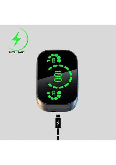 Kablosuz Kulak İçi Bluetooth Kulaklık Dokunmatik Kontrol Ve Led Şarj Ekranı 00