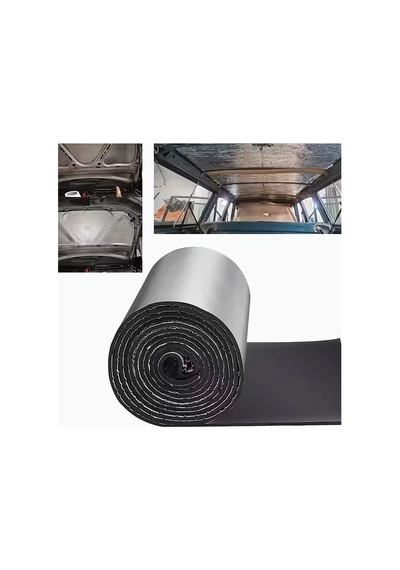 Kaput Altı Alüminyum Folyolu Yalıtım 120x100cm 6mm Yapışkanlı Karavan Oto Ses Yalıtım Bant Marketim