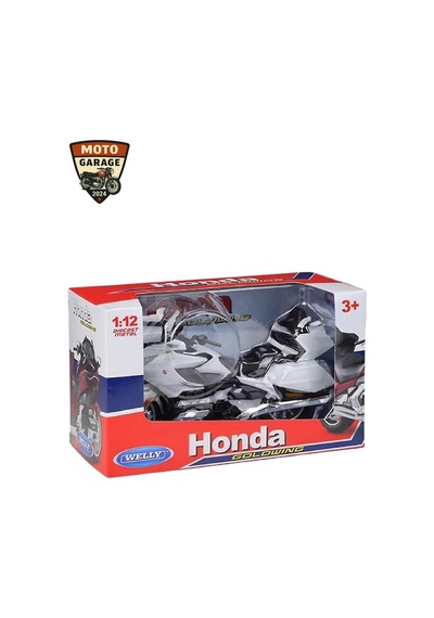 2020 Honda Goldwing Beyaz 1:12 Diecast Motosiklet Model