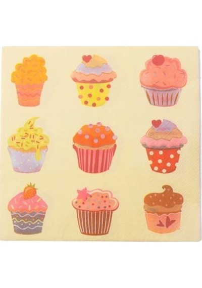9'lu Cup Cake Peçete