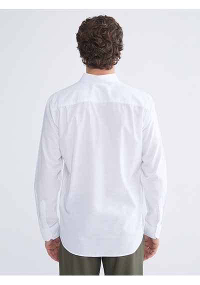 Lcwaıkıkı Classic Beyaz Regular Fit Uzun Kollu Erkek Gömlek