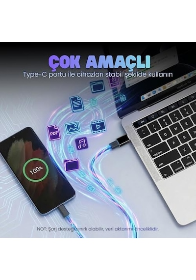 Type-c 3.1 To Usb 3.0 Çevirici - Şarj Ve Data İçin Dönüştürücü Otg Adaptör - 5gbps'e Kadar Hız - Usb Bellek, Diğer
