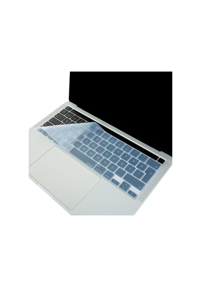 Apple Uyumlu MacBook Pro 13 Klavye Koruyucu A2251 A2289 A2338 M1-m2, A2141 Türkçe Q Iso Enter Siyah