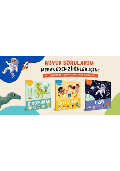 Büyük Sorular Eğlenceli Yanıtlar 3' Lü Kitap Seti