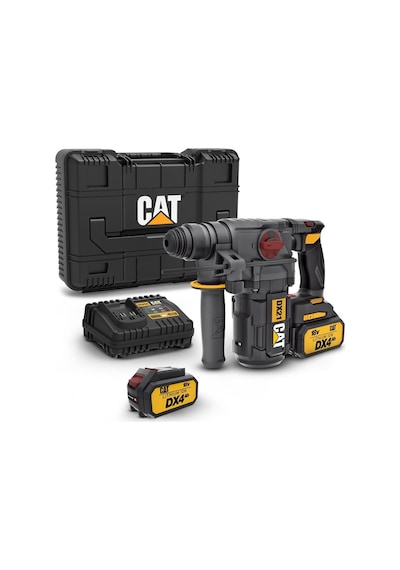 Cat DX21 18Volt 4.0Ah 2.2J Li-ion Çift Akülü Şarjlı Kömürsüz Profesyonel Sds-Plus Pnömatik Kırıcı/Delici