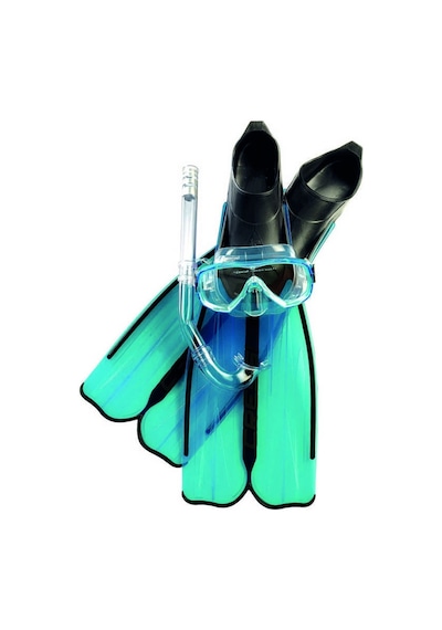 Cressi Rondinella Palet Maske Şnorkel Seti Aquamarıne - No:35-36 Aquamarine