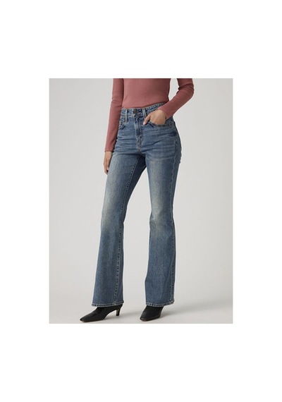 Levi's 726 High Rise Flare Kadın Jean Pantolon - Face Right-16362 Med İndigo - Worn İn