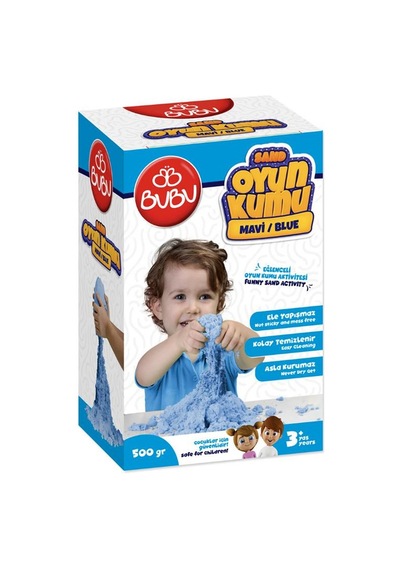 Bubu Kinetik Kum 500 Gr Mavi Ku0002