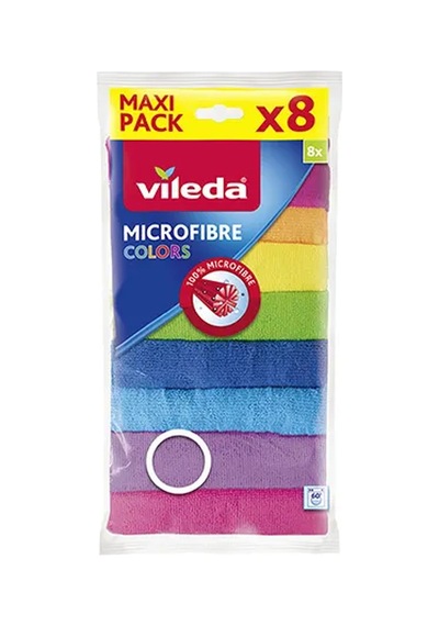 5 Adet Vileda Colors Mikrofiber Temizlik Bezi 8'li Diğer
