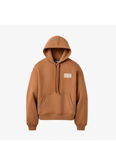 Ugg Logo Hoodie Kadın Kahverengi Sweatshirt 1171478