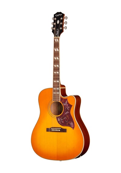 Epiphone Hummingbird Studio Ec Elektro Akustik Gitar Heritage Cherry Sunburst
