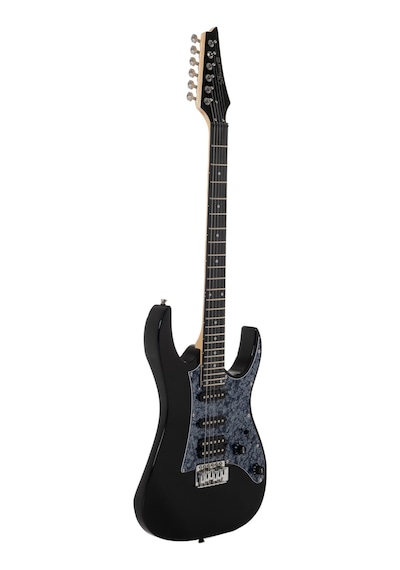 Strauss Esh-22 Bk Elektro Gitar Hss - Siyah Set Anfi-softcase-askı-tel-kablo-pena