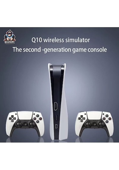 Konsol Plus Q10 20776 Oyunlu 4K HD 2.4G Kablosuz Kol 128 GB Retro Game Stick Konsol