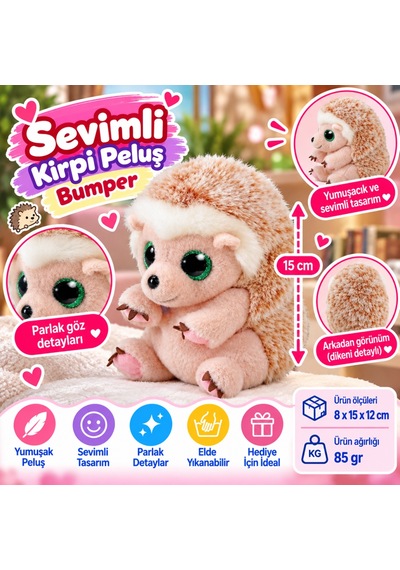 Ty Beanie Bellies Peluş Kirpi Bumper 15 Cm Nhr