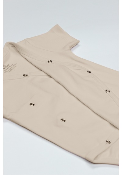 Bistyle Organik Natural Basic Style Kruvaze Yarım Kol Body Bs17101 Bej