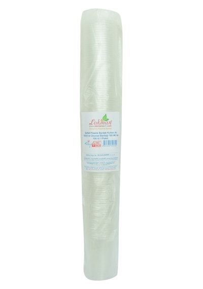 Lokman Avm Şeffaf Plastik Bardak Kullan At Sebil ve Otomat Bardağı 180 ML lik 100 lü 1 Paket