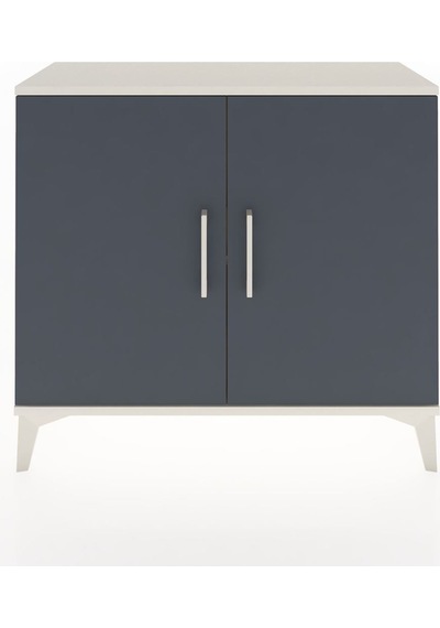 Arges Şifonyer Tek Raflı 2 Kapaklı 88x30x80 Aytaşı-antrasit Aytaşı