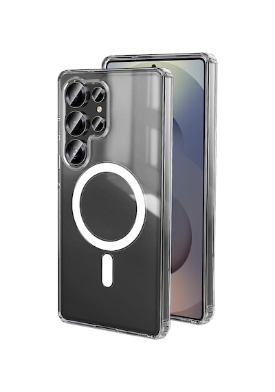 Samsung Uyumlu Galaxy S26 Ultra Uyumlu Magneticsafe Şeffaf Silikon - Şeffaf