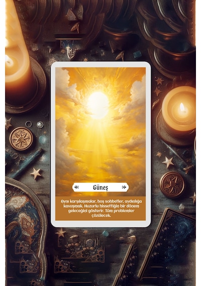 Pia Tarot Kehanet Destesi, Açıklamalı 47 Kart Kutulu Set