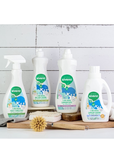 Siveno %100 Doğal Çamaşır Sabunu %100 Bitkisel Deterjan Kendinden Yumuşatıcılı Konsantre Vegan 750 ML