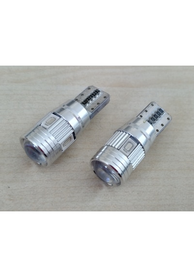 T10 Dipsiz Led Ampul 4adet Metal Canbus Mavi 12v T10 Park, Sinyal, Plaka Ampulu
