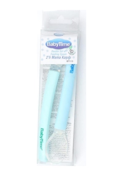 Babytime Ikili Mama Kaşığı - Mavi