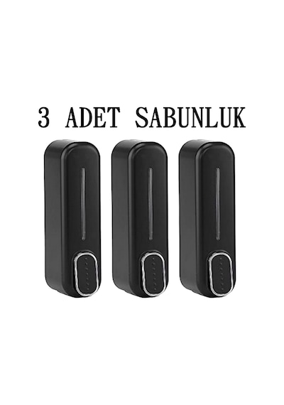 3 Adet Duşakabin Duşjeli Sabunluk Şampuan Şişesi Manuel Yeni Mode