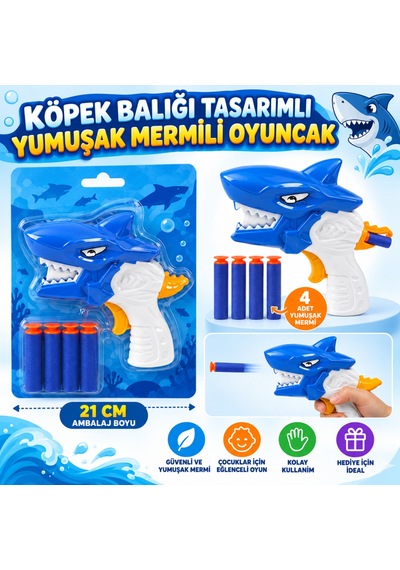 Df559-1-2 Köpek Balığı Yunus Sünger Tabanca Adet Fiyatıdır