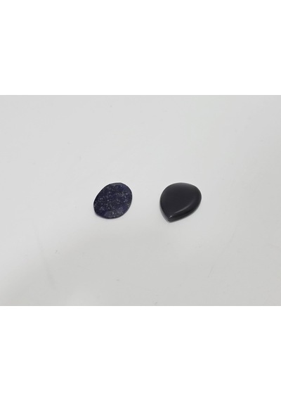 Kabaşon Kesim Kuvars Doğal Taş 17,2 Gram Lot 19 renkli