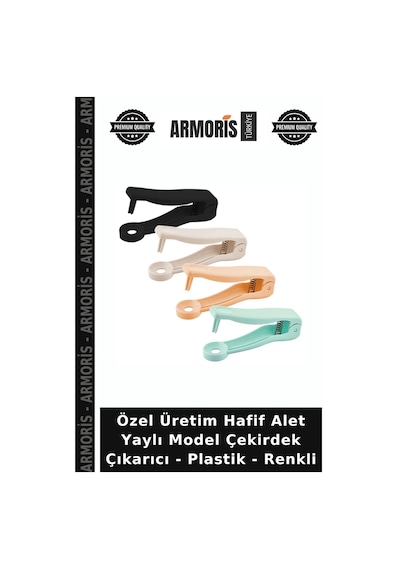 Özel Üretim Hafif Alet Yaylı Model Çekirdek Çıkarıcı - Plastik - Renkli