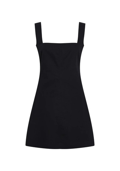 Calvin Klein Soft Lınen A-lıne Dr, Beh Siyah Kadın Elbise-etek