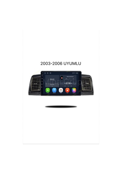 Snp Serisi Toyota Corolla 2003 - 2006 Terra Ve Sole Uyumlu 6-128gb Hafıza Multimedya Sistemi Ve Geri Görüş Kamerası 9"