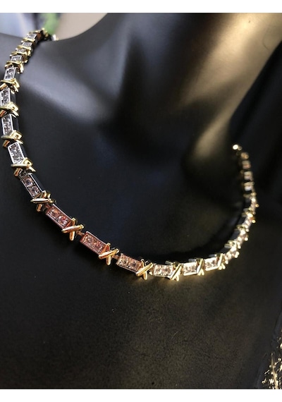 Vog Xuping Tiffany&co Vip Kadın Micro Kaplama Taşlı Sevgiliye Eşe Çelik Kolye