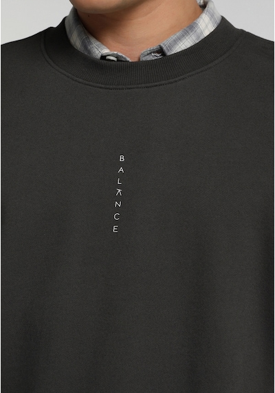 Colin's Colins Relaxed Fit Yuvarlak Yaka Düz Erkek Antrasit Sweatshirt Cl1082251 Q1.v2 Ant