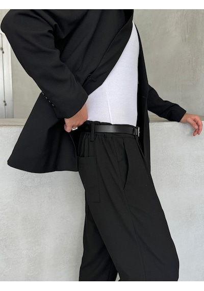 Erkek Oversize Rahat Kalıp Kruvaze Takım Elbise 001