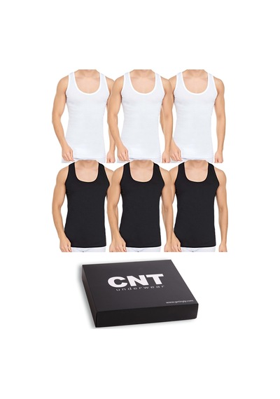 Cnt Erkek Atlet Pamuklu Basic 6'Lı Premium Paket 001