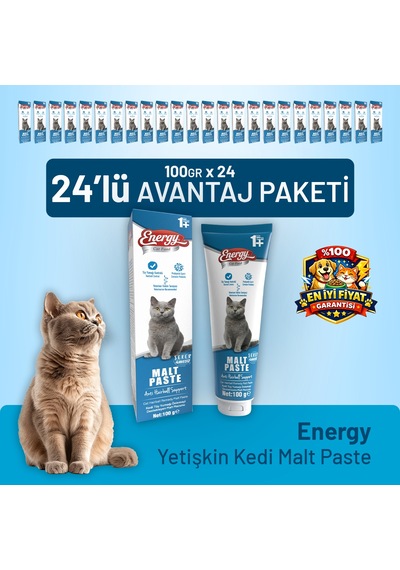 Yetişkin Kedi Malt Paste 100 G - 24 Adet