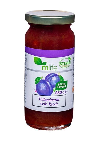 Mlife Tatlandırıcılı Erik Reçeli 280g - 7 Adet Tarı
