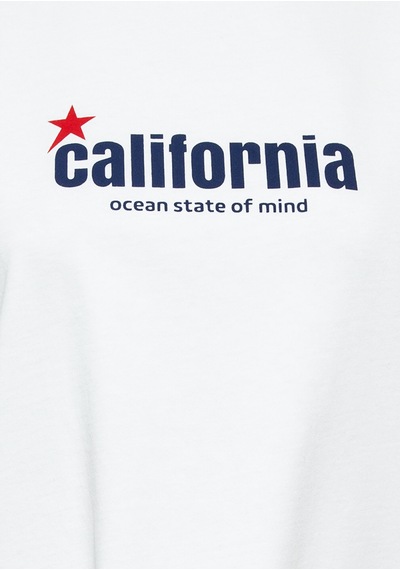 Mavi - California Baskılı Ekru Tişört 1613894-70057
