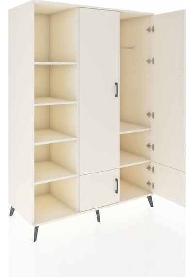 Kronos Dolap 6 Raflı 4 Kapaklı Tek Askılı 132x59x195 Aytaşı-a... Aytaşı Kronos Dolap 6 Raflı 4 Kapaklı Tek Askılı 132x59x195 Aytaşı-a... Aytaşı