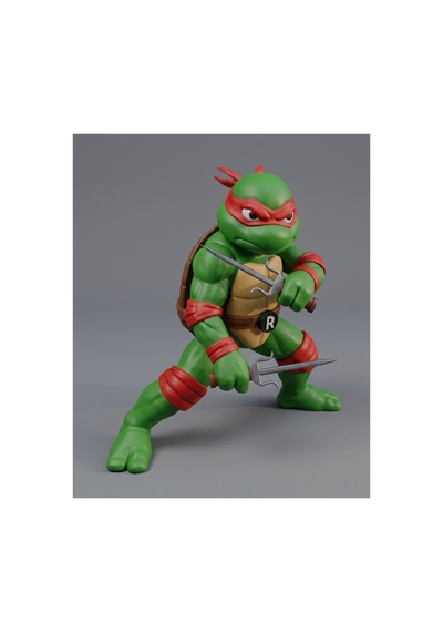 Raphael Ninja Kaplumbağa Figür 20cm-3d Baskı-kolleksiyonluk Biblo