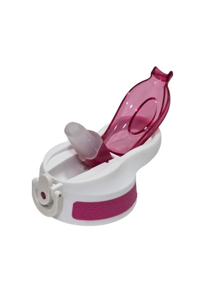 Otomatik Pipetli Su Matarası Yedek Kapağı 65mm Pembe-beyaz Çok Renkli